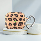 Funda protectora para auriculares inalámbricos con estampado de leopardo de silicona de la serie B, para AirPods 3